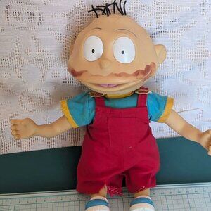 1999 Mattel Rugrats Tommy Pickles 11" Doll Red Overalls